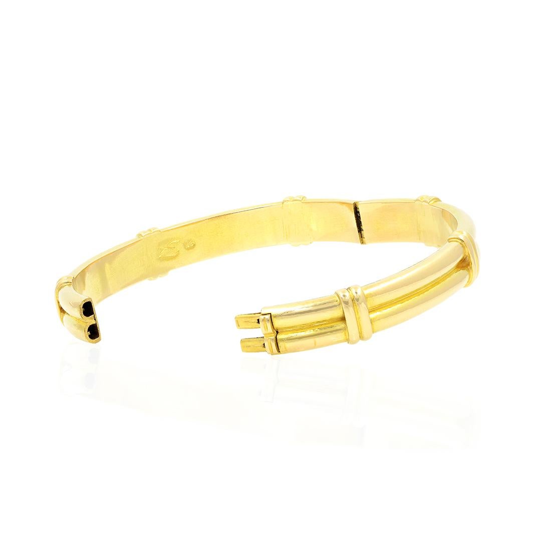 Elizabeth Locke 18k Gold Bangle Bracelet 1