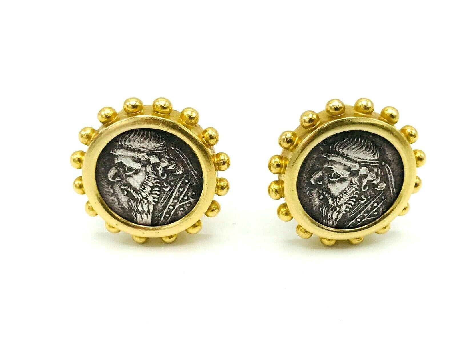 gold coin earrings men