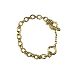 Elizabeth Locke 18K Yellow Gold Charm Toggle Bracelet #18457