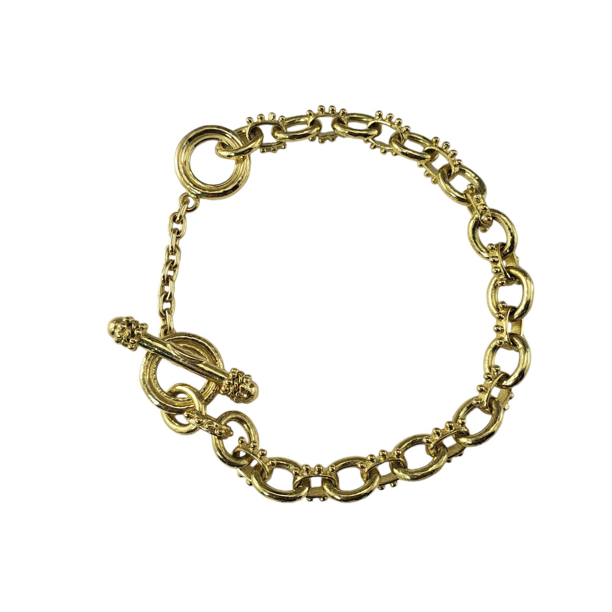 Elizabeth Locke Bracelet à breloques en or jaune 18 carats #18457 Bon état - En vente à Washington Depot, CT