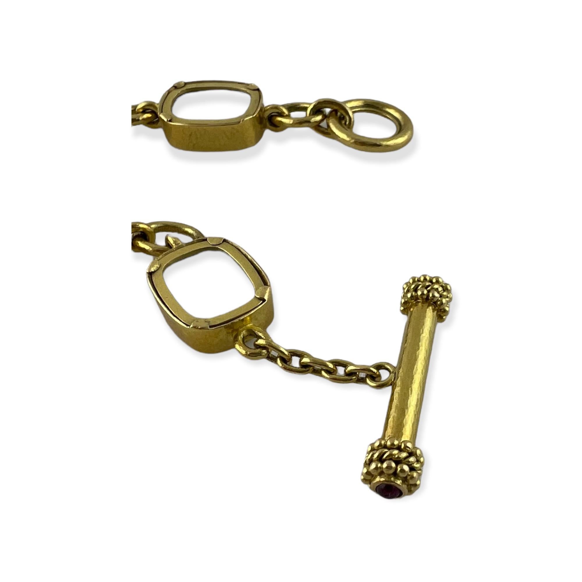 Elizabeth Locke: Elizabeth Locke Armband aus 18 Karat Gelbgold mit Intaglio-Glas „Antique Animals“ 5