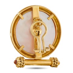 Elizabeth Locke 18K Yellow Gold Venetian Glass Clip-On Earrings EL06-042326