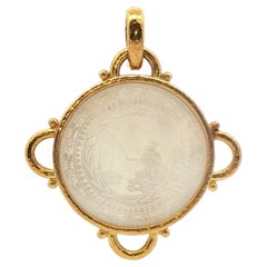Elizabeth Locke 18th-Century Chinese Gambling Counter Pendant