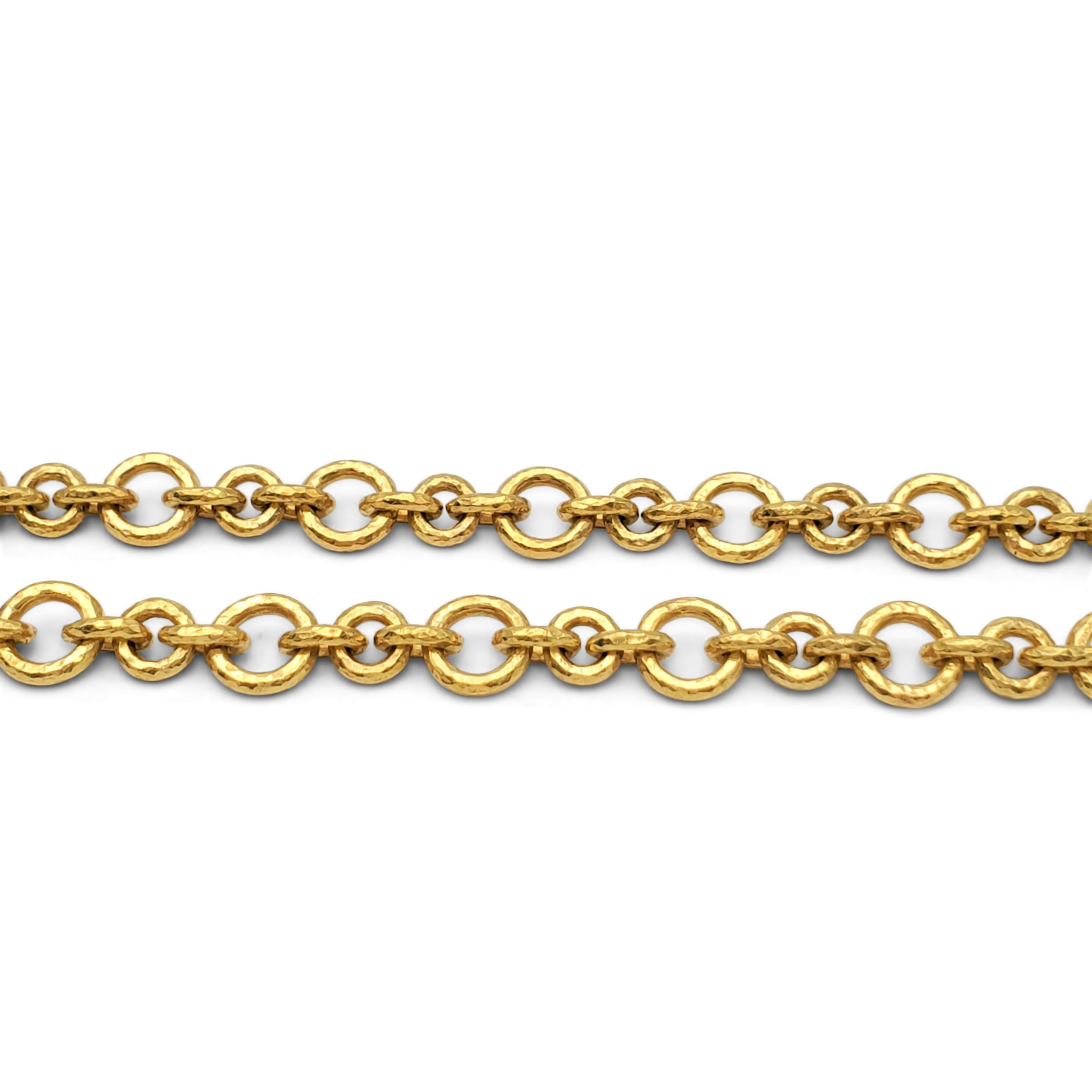 Elizabeth Locke 19 Karat Gold Toggle Necklace 2