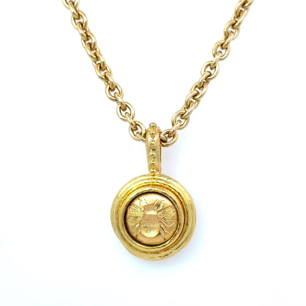 Pendentif abeille en or 19K d'Elizabeth Locke en vente 9