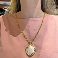 Elizabeth Locke Pendentif de comptoir de jeu chinois en or 19 carats
