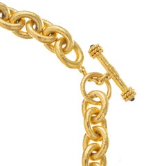 Elizabeth Locke 19k Yellow Gold Heavy Link Necklace