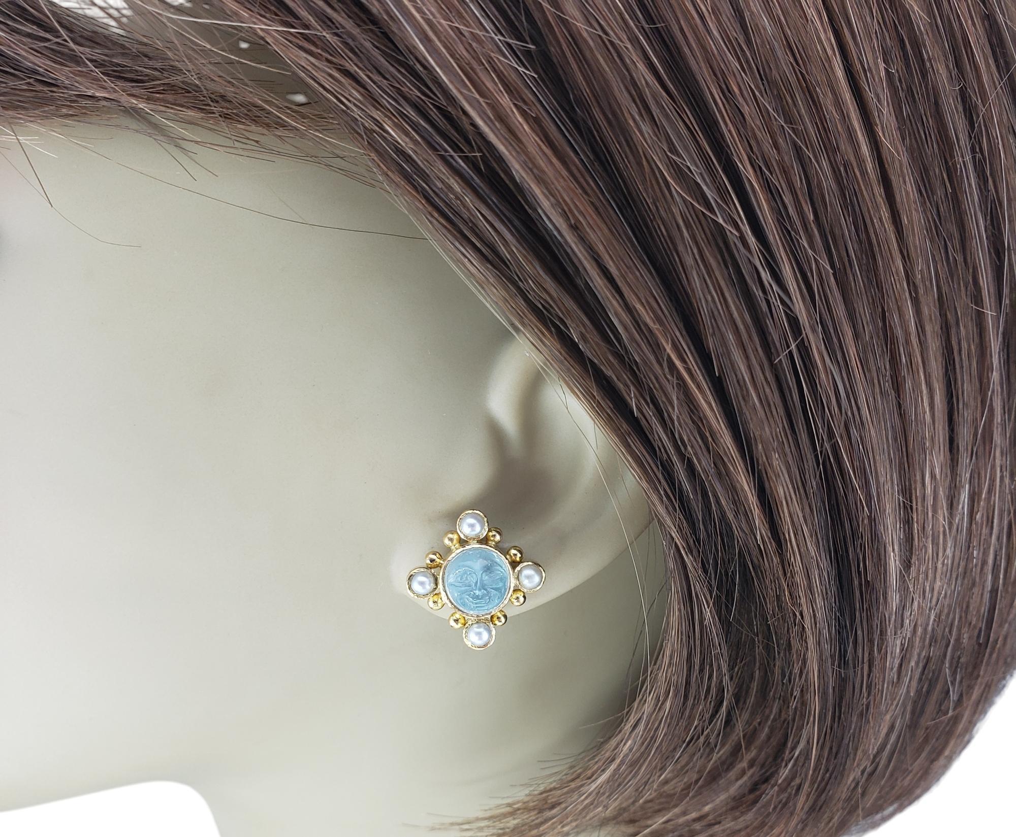 Women's Elizabeth Locke 19K Yellow Gold Intaglio Glass 