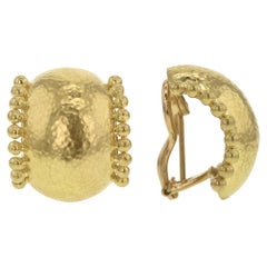 Elizabeth Locke 19k Yellow Gold 'Tivoli' Earrings
