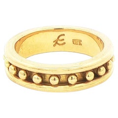 Elizabeth Locke 19kt Narrow Granulated Stack Ring Elizabeth Locke 19kt Narrow Granulated Stack Ring