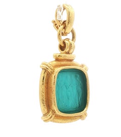 Elizabeth Locke 3 Grazien Anhänger aus venezianischem Glas