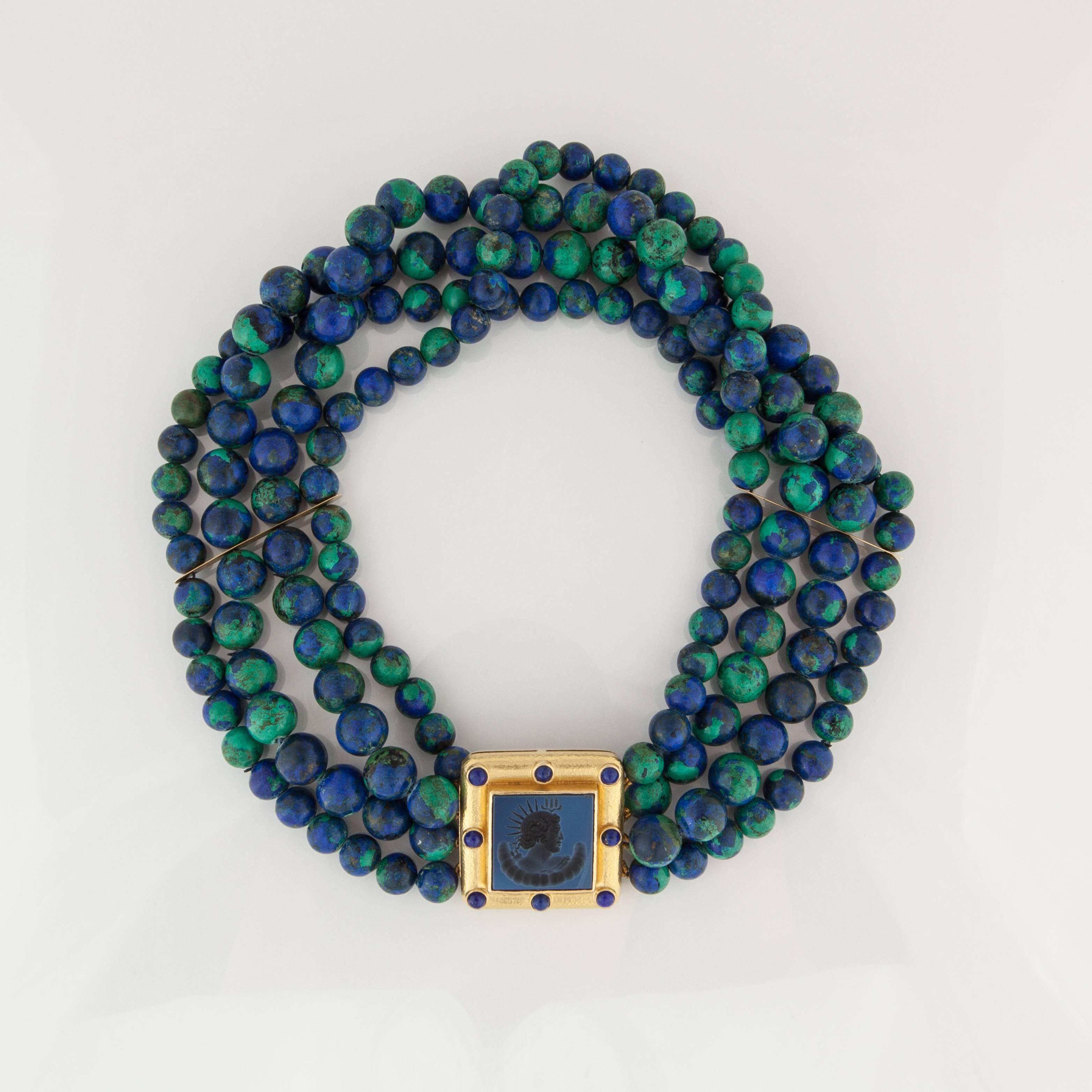 azurmalachite beads