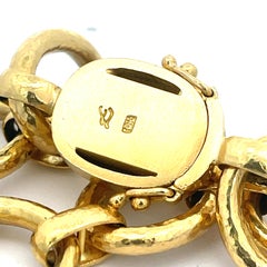 Elizabeth Locke Bee Oval Link Bracelet 19K Yellow Gold