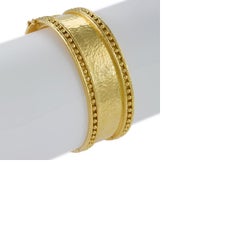 Elizabeth Locke Hammered Gold Cuff Bracelet