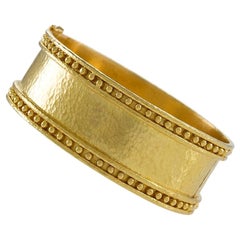 Elizabeth Locke Hammered Gold Cuff Bracelet