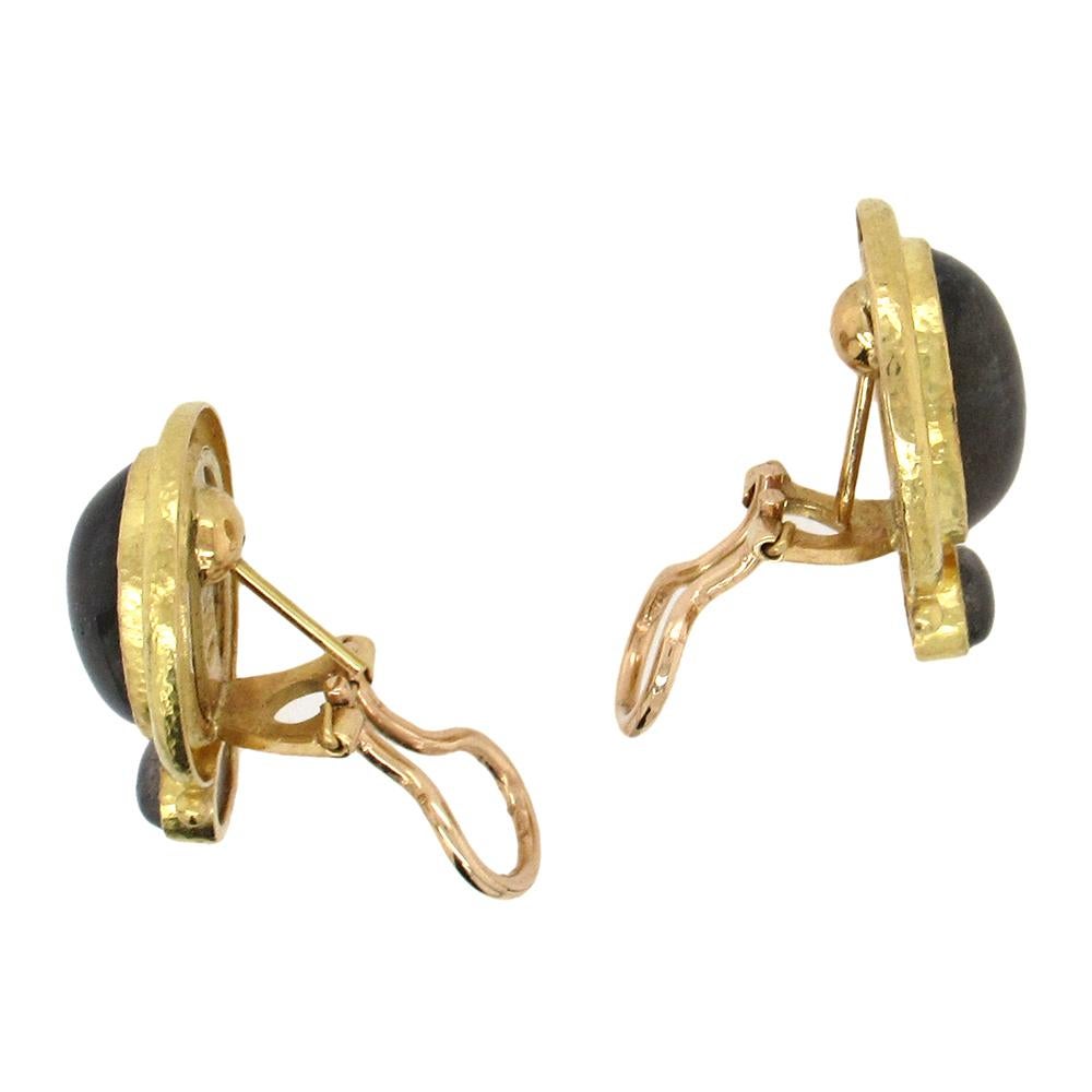 Elizabeth Locke Labradorite Earrings In Good Condition In New York, NY