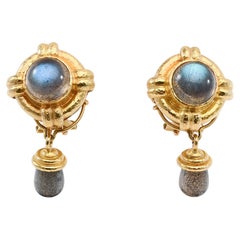 Boucles d
oreilles en labradorite d
Elizabeth Locke