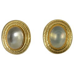 Elizabeth Locke Moonstone Earrings