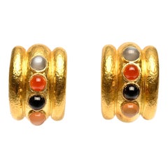 Orecchini a cerchio multigem Elizabeth Locke