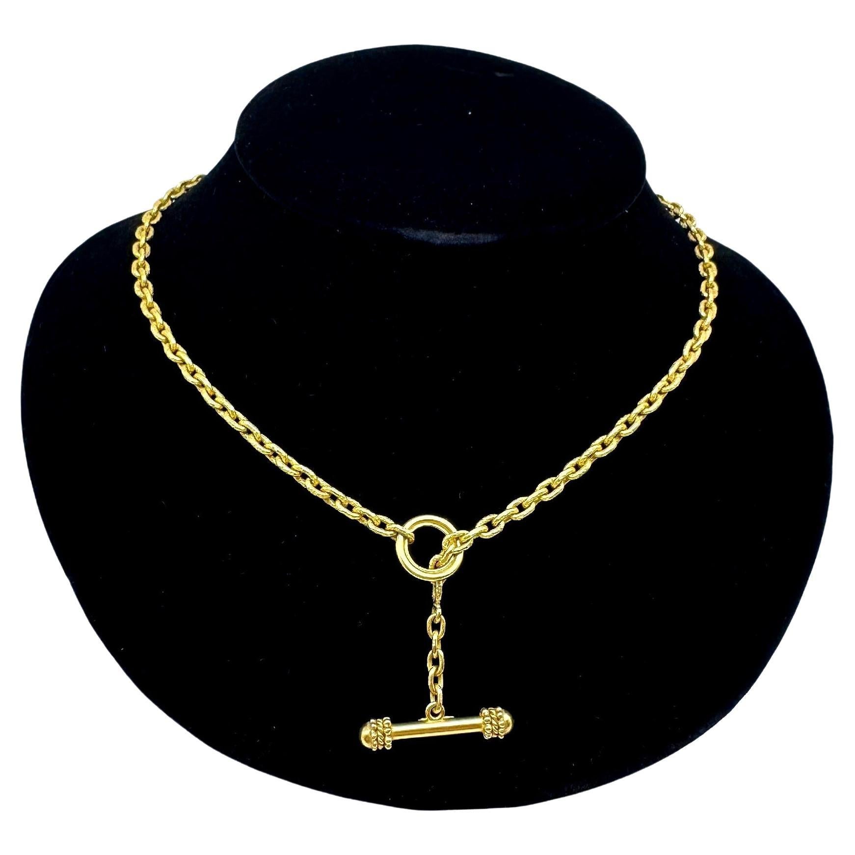 vca hammered gold necklace