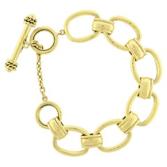 Elizabeth Locke Oval Link Open Bracelet