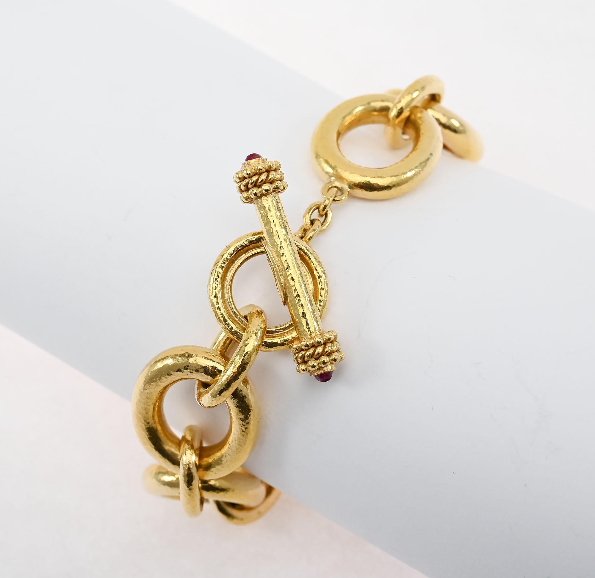 Elizabeth Locke Padova Bracelet à maillons en or en vente 1