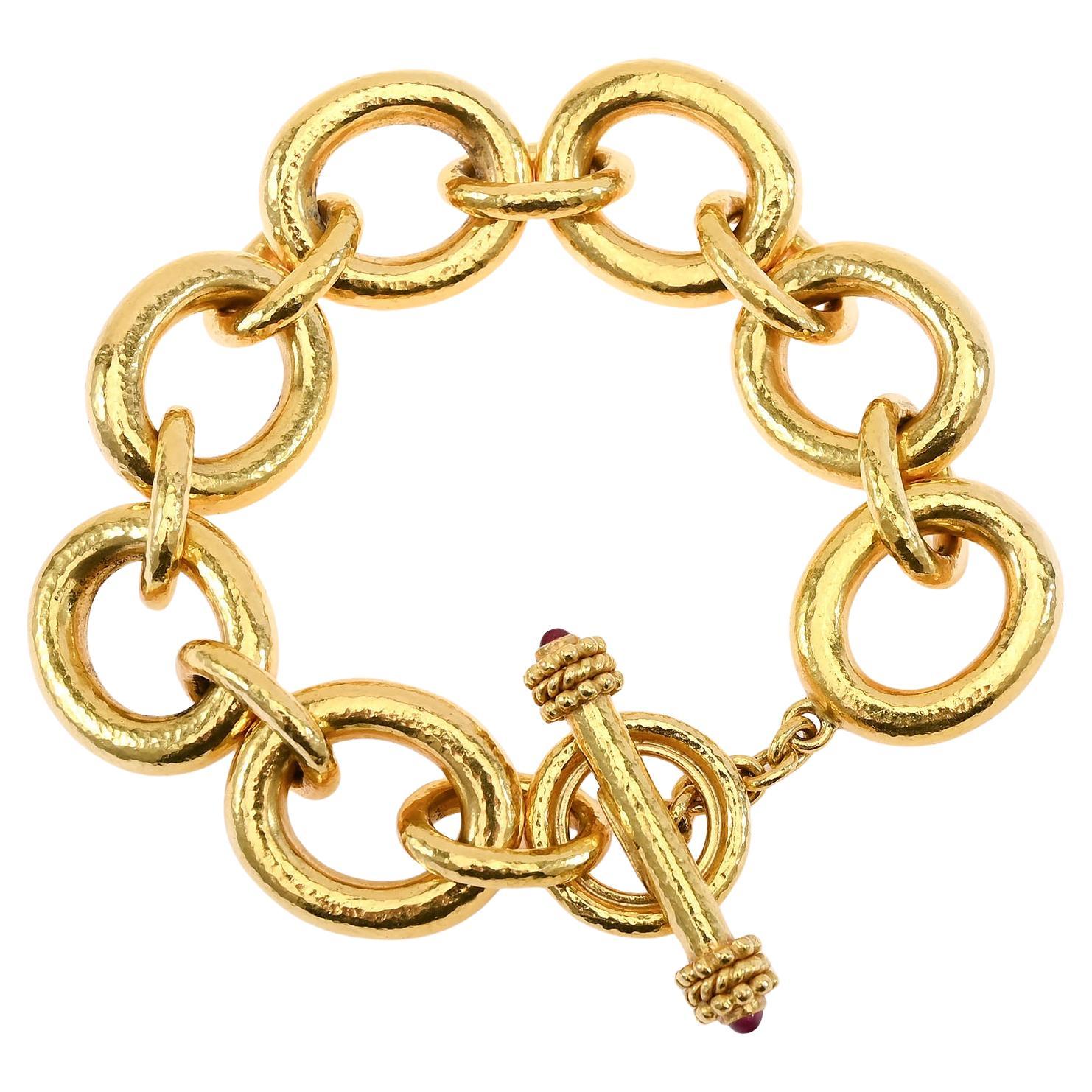 Elizabeth Locke Padova Gold Links Bracelet