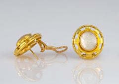 Elizabeth Locke Venetian Intaglio Earrings