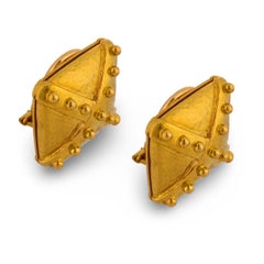 Elizabeth Locke vintage 18k gelbgold ohrringe