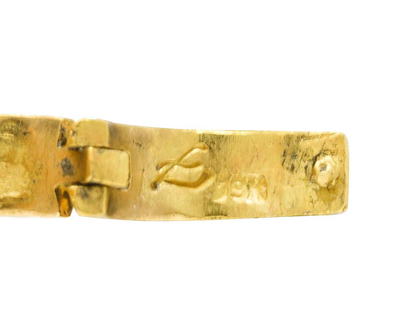 Elizabeth Locke Vintage Münze 19 Karat Gold Enhancer Anhänger Medaillon für Damen oder Herren