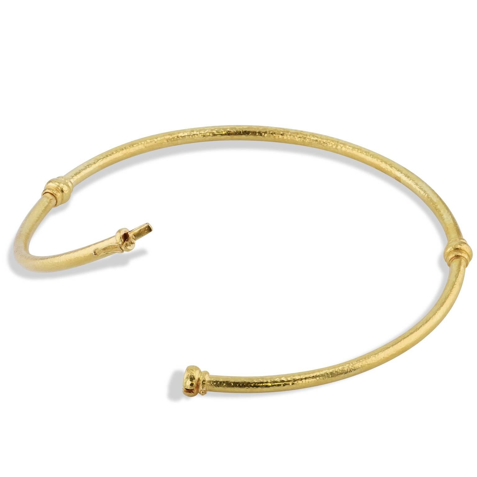 This previously loved 18 karat yellow gold Elizabeth Locke choker is simply stunning. This versatile piece is great for both day and night.