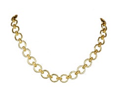 Elizabeth Locke Yellow Gold Link Chain