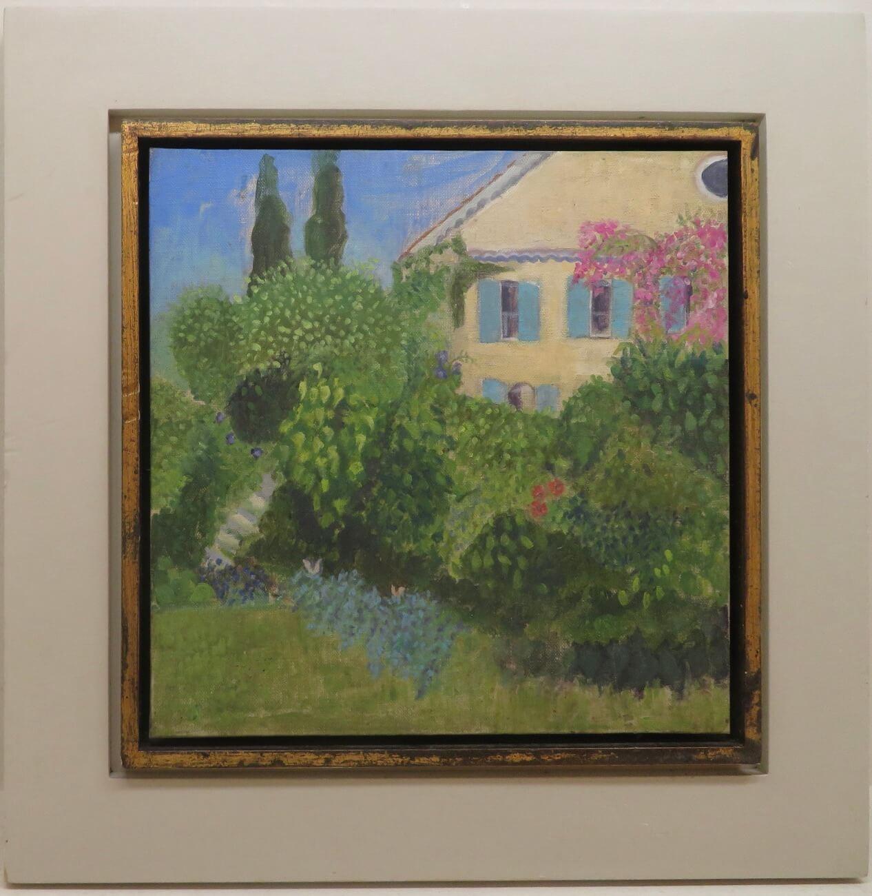 Elizabeth Macdonald Buchanan  Landscape Painting - French IMPRESSIONIST Oil Painting GRASSE FRENCH RIVIERA Late 20th Century