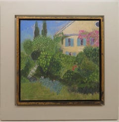 French IMPRESSIONIST Oil Painting GRASSE FRENCH RIVIERA Late 20th Century