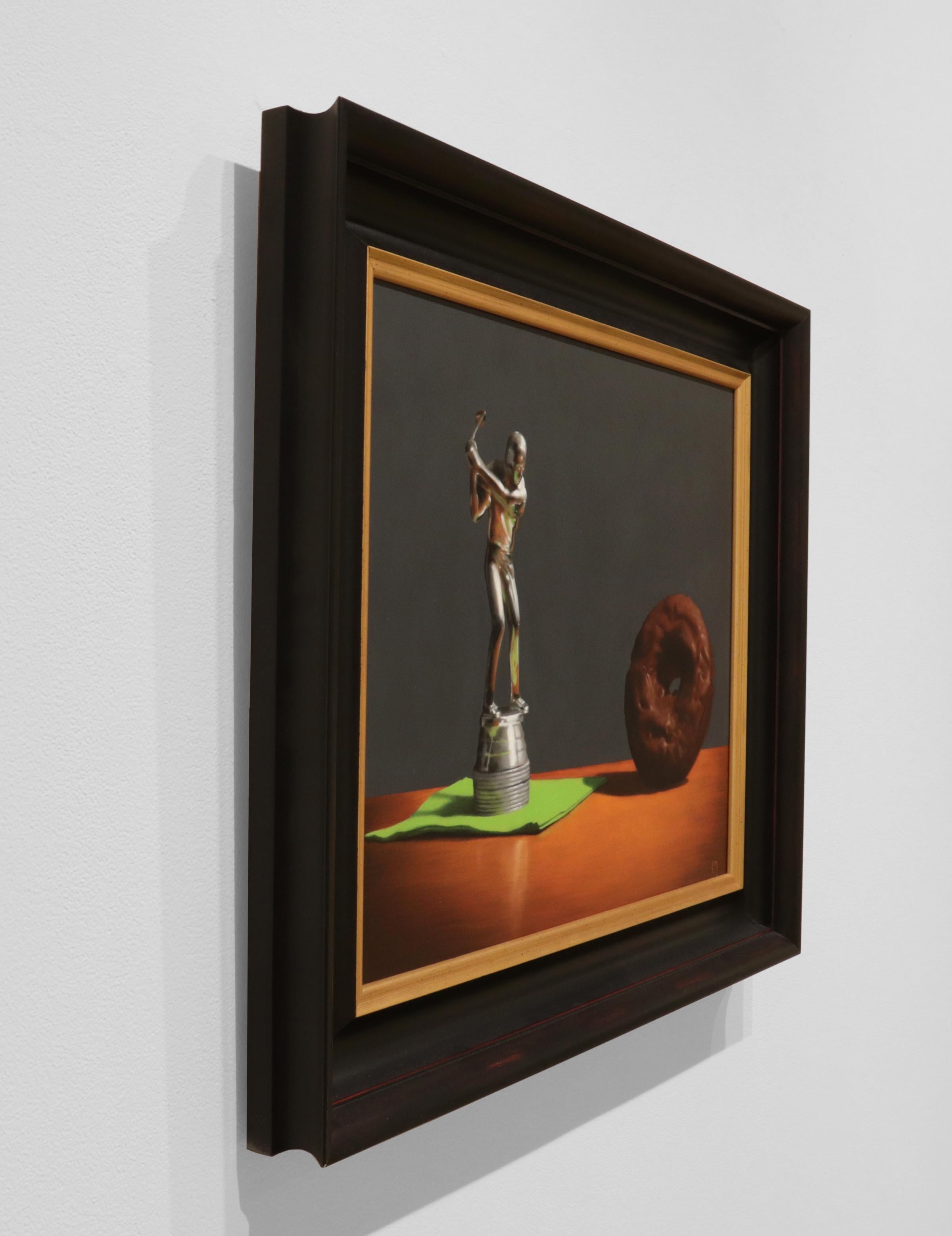 A HOLE IN ONE II - Hyperrealismus / Contemporary / Doughnut / Golf Lover (Zeitgenössisch), Painting, von Elizabeth McGhee