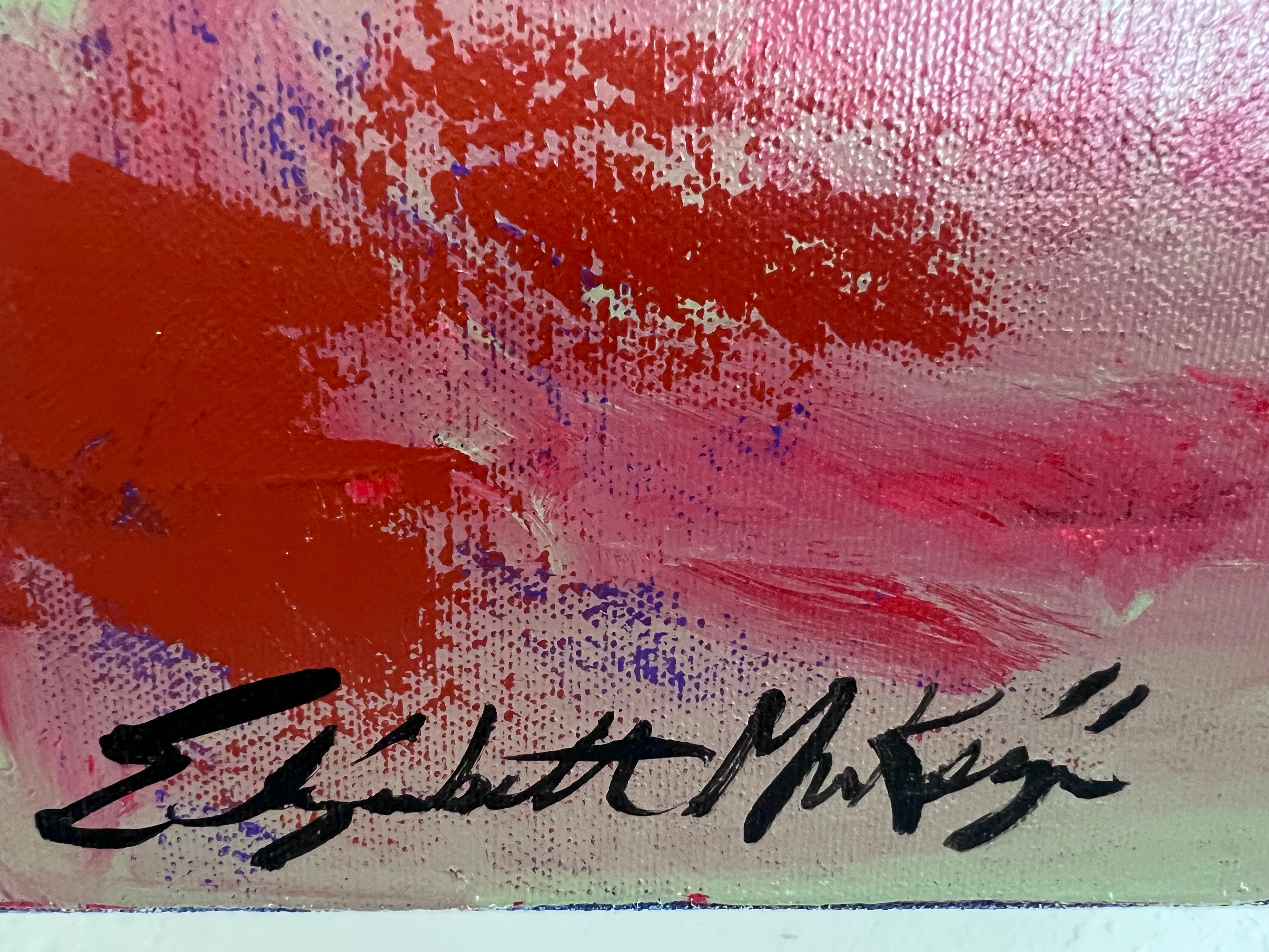 Elizabeth McKay Abstract Original Acrylic Painting Modern Geometric Art For Sale 8