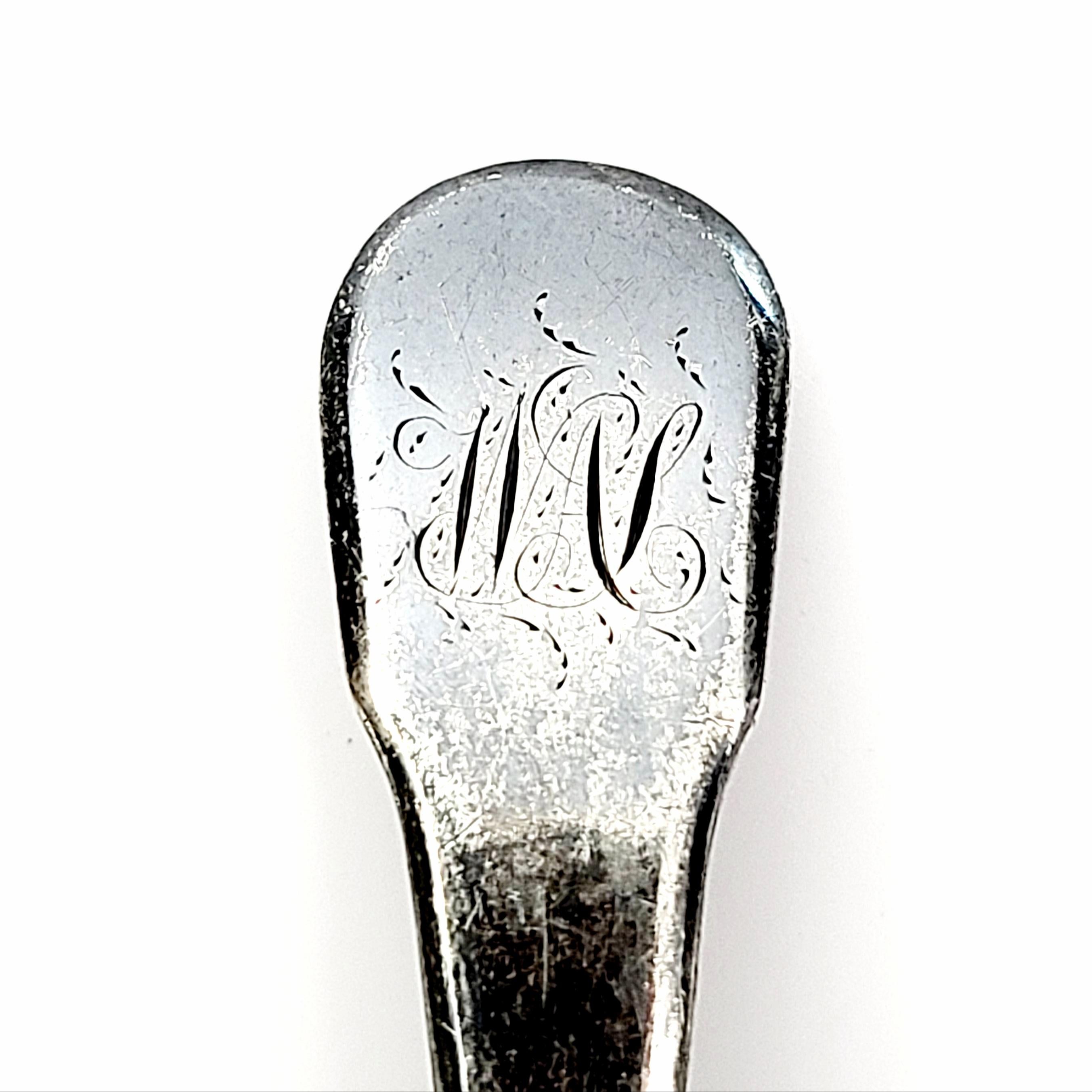 Elizabeth Morley London Sterling Silver Caddy Spoon In Good Condition For Sale In Washington Depot, CT