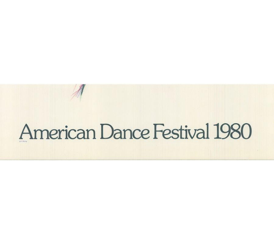 1980 Elizabeth Murray 'American Dance Festival 1980' Abstract, Offset For Sale 3