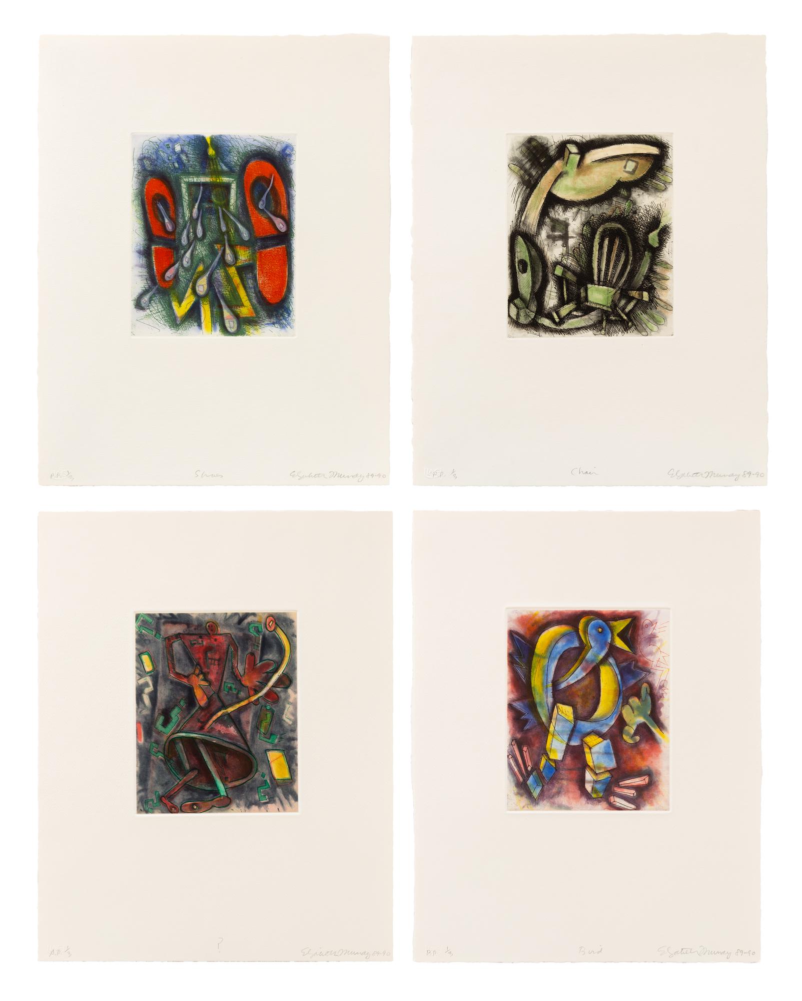 Quartet - Abstract Print by Elizabeth Murray