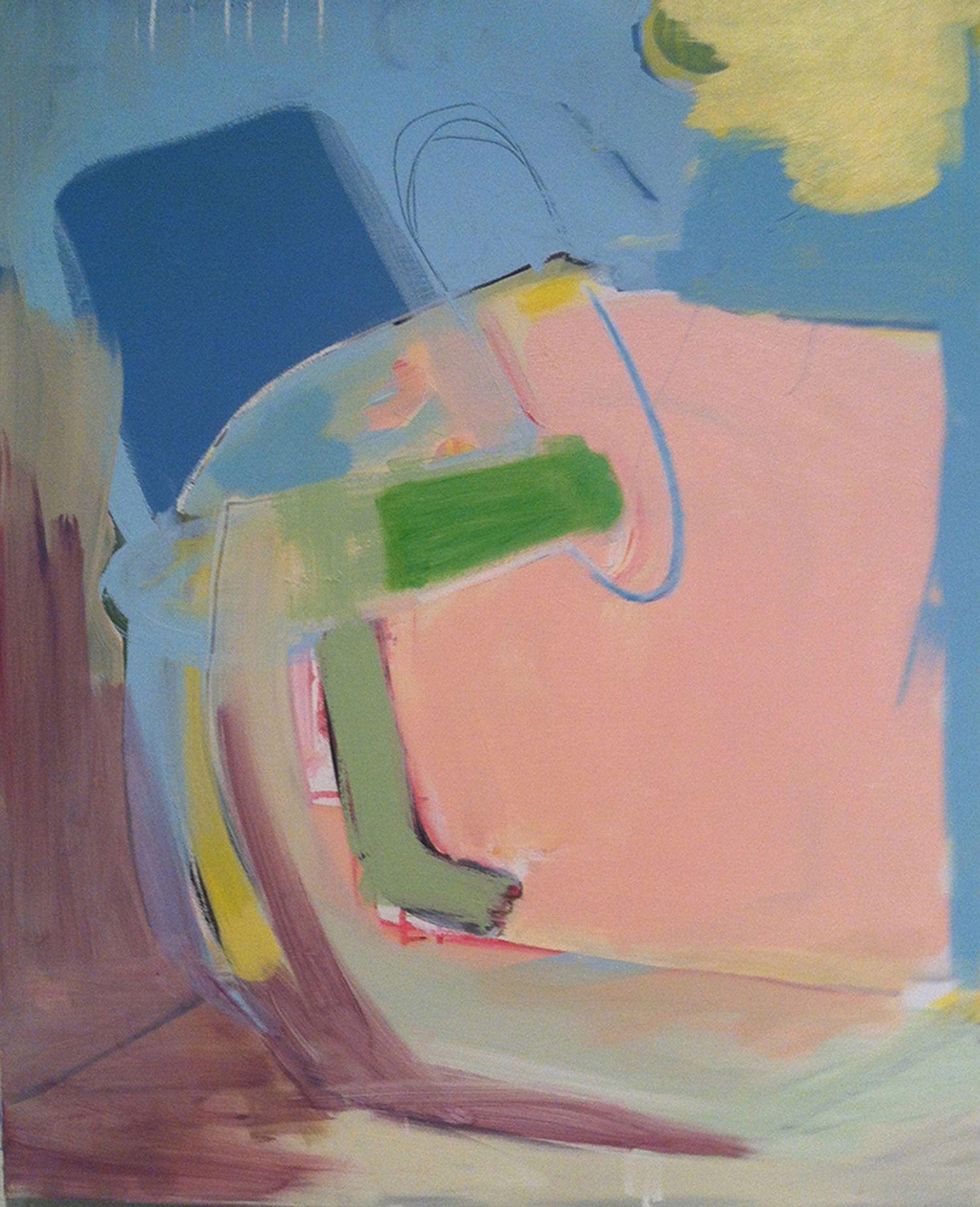 Abstract Painting de Elizabeth Nagle - Rattled, Pintura, Acrílico sobre lienzo