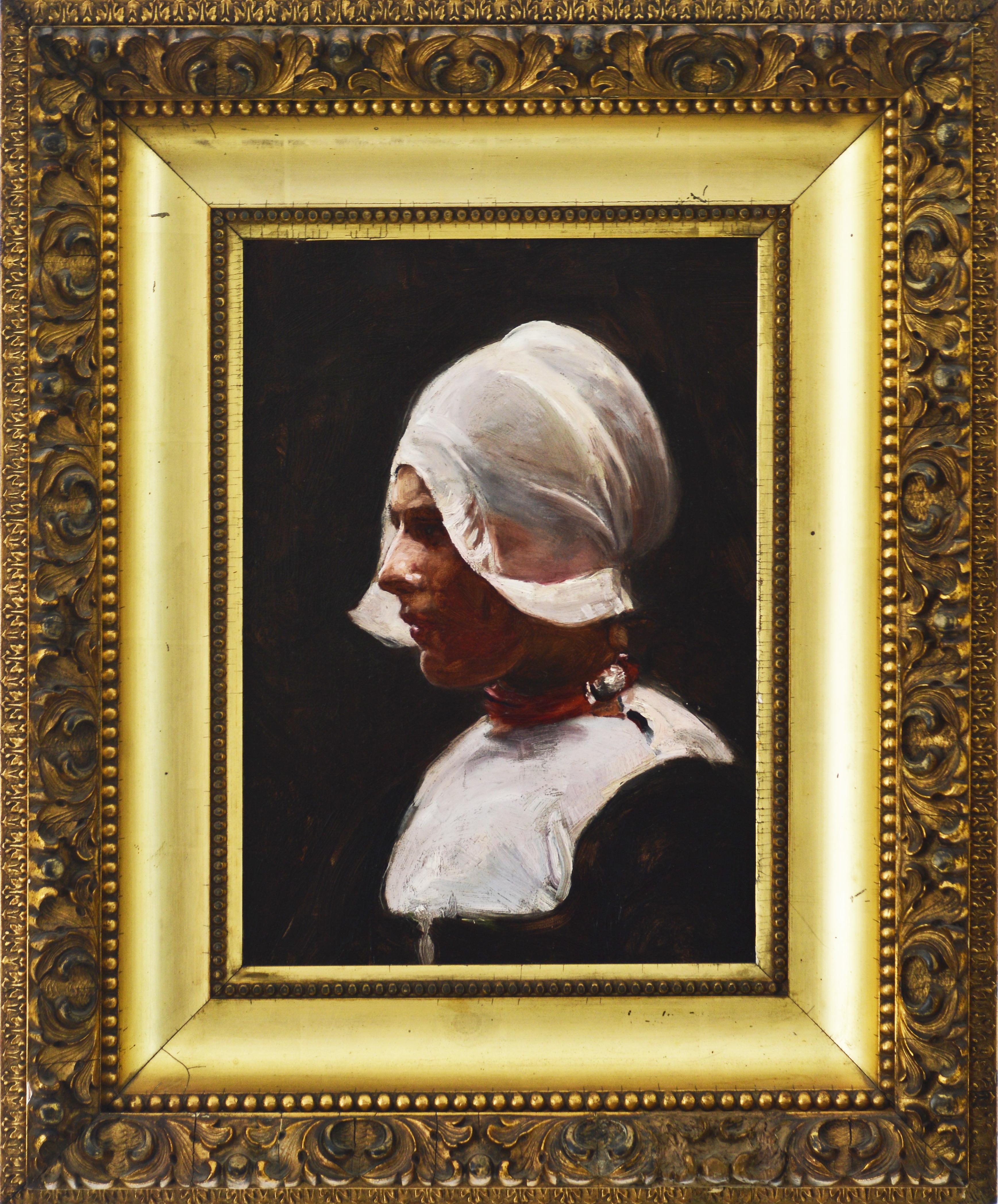 Elizabeth Nourse Portrait Painting - Head of a Girl