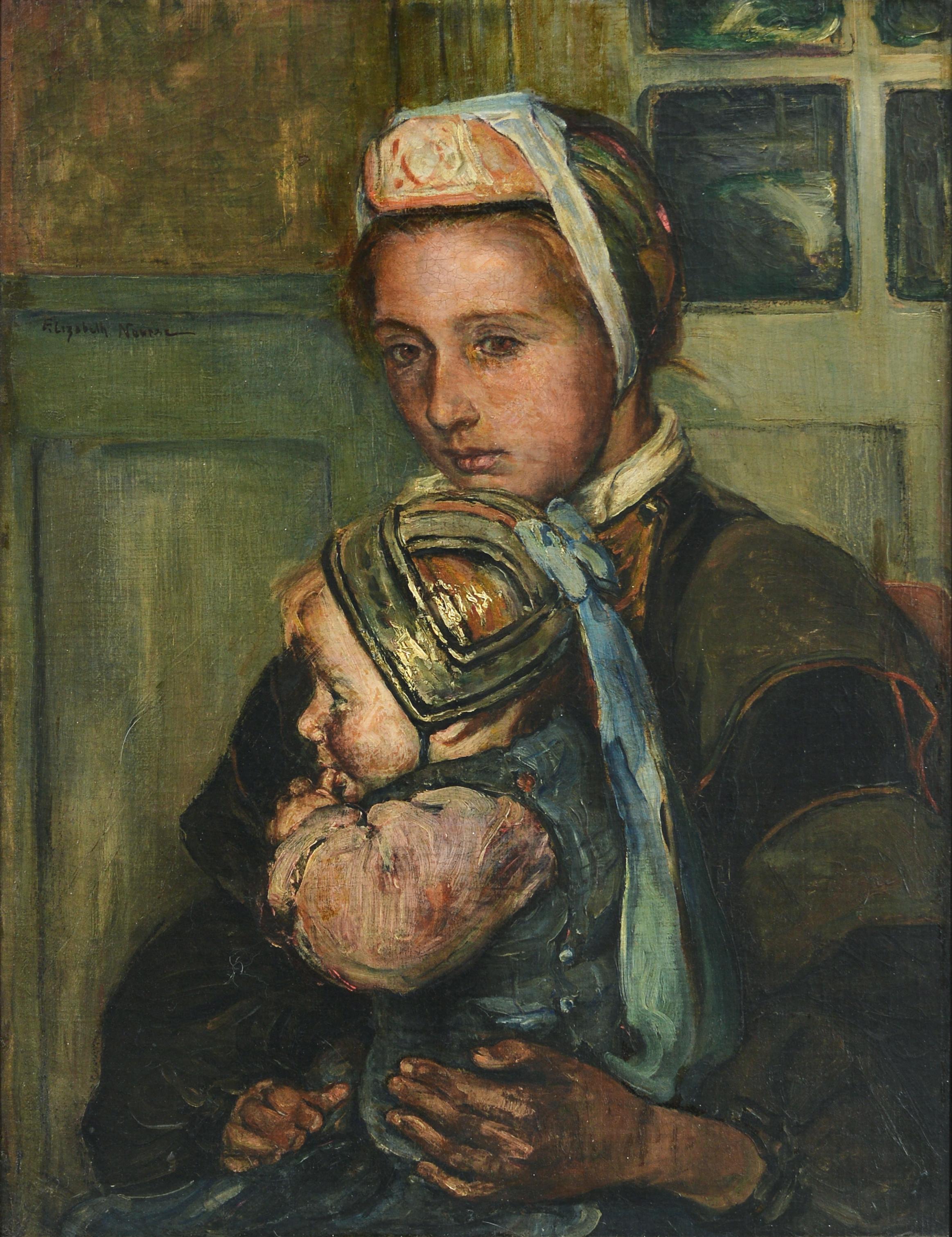 L'aînée plus ancienne - Painting de Elizabeth Nourse