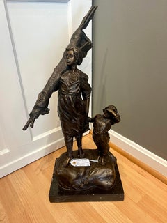 Fischermädchen aus der Picardie Bronze