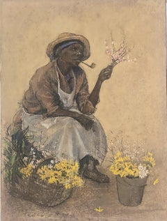 Vendeur de fleurs Charleston South Carolina - Elizabeth O'Neill Verner - Pastel/Silk