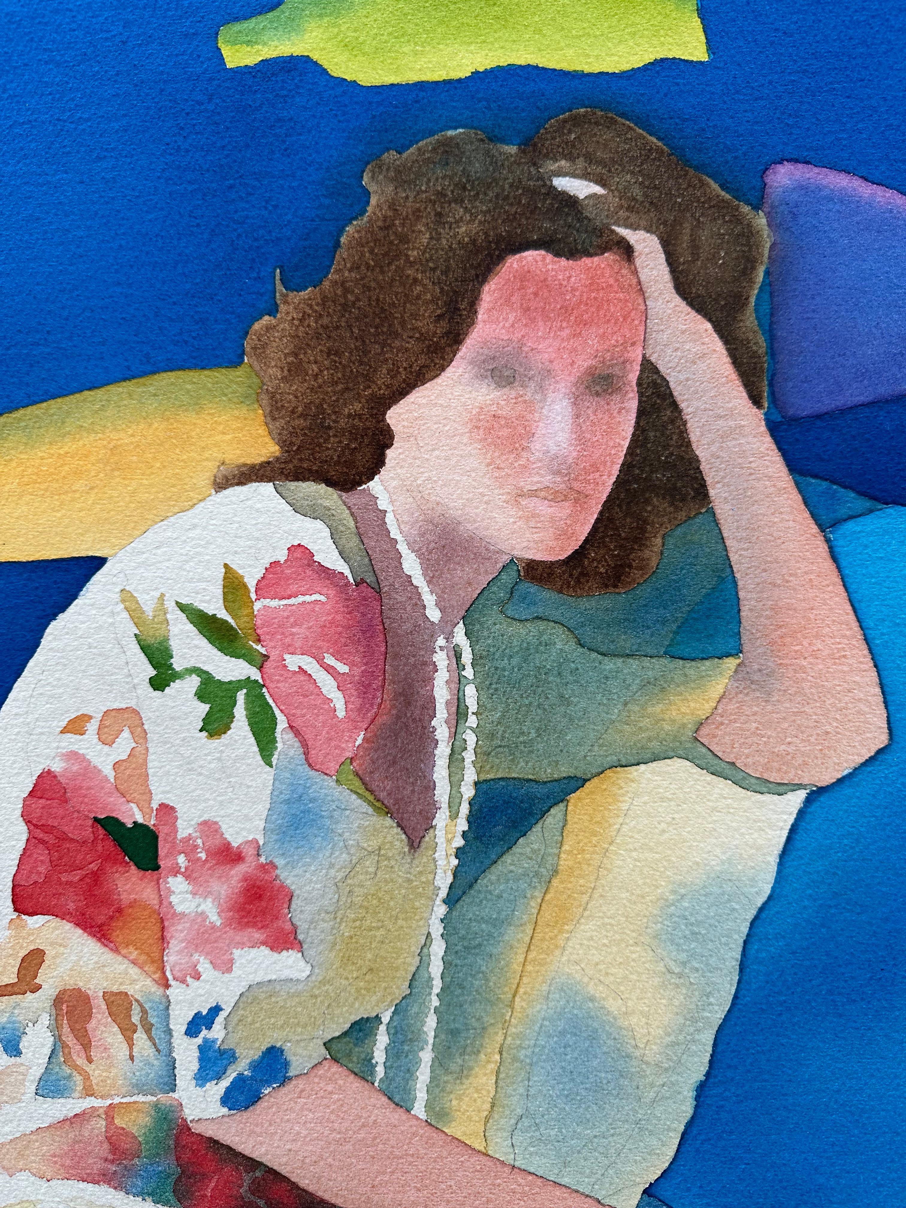 Ritratto di donna - Painting di Elizabeth Osborne