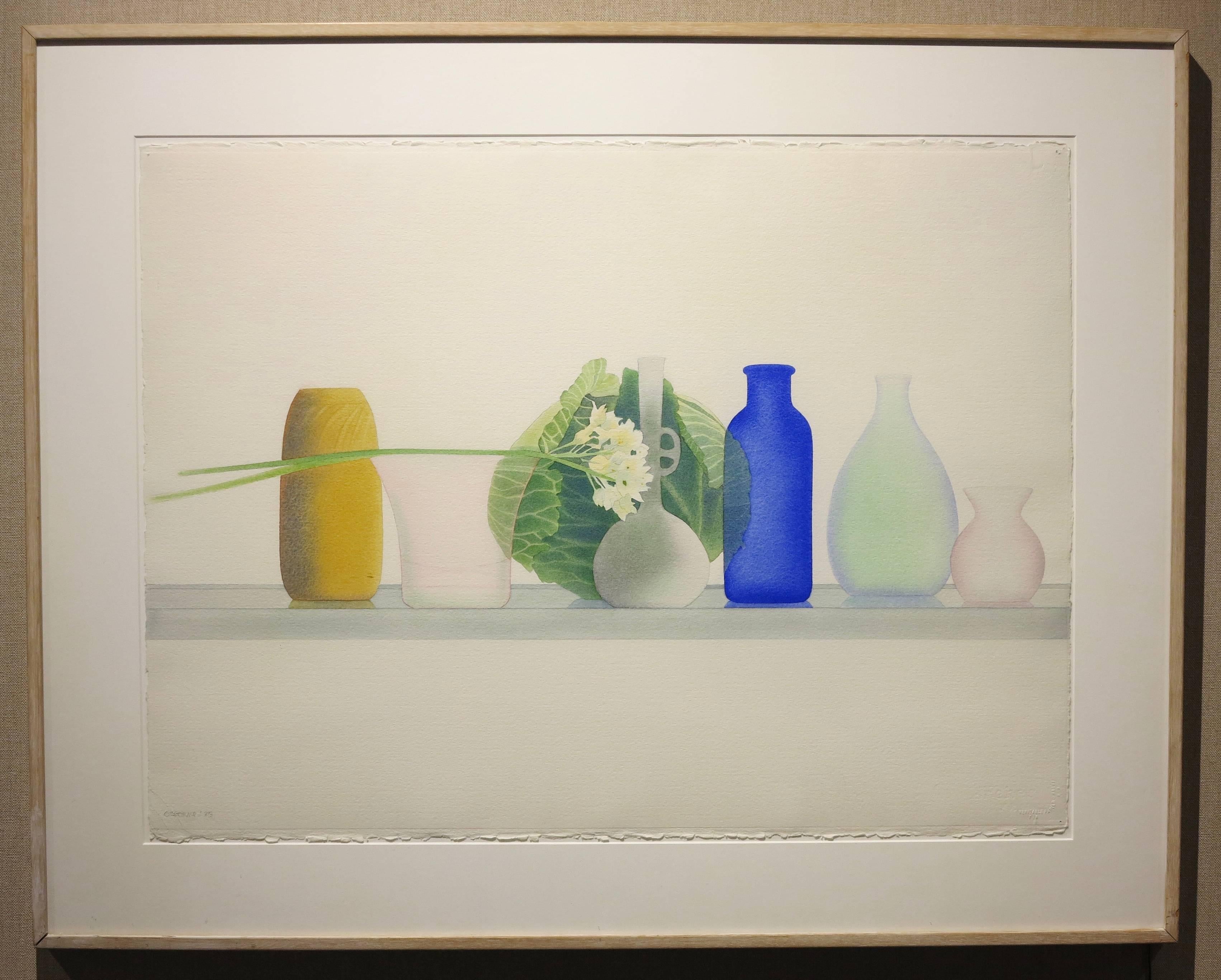 Still Life Cabbage - Painting by Elizabeth Osborne