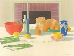 Recent Watercolors Exhibition Poster, Offset Print, 1980, Unframed