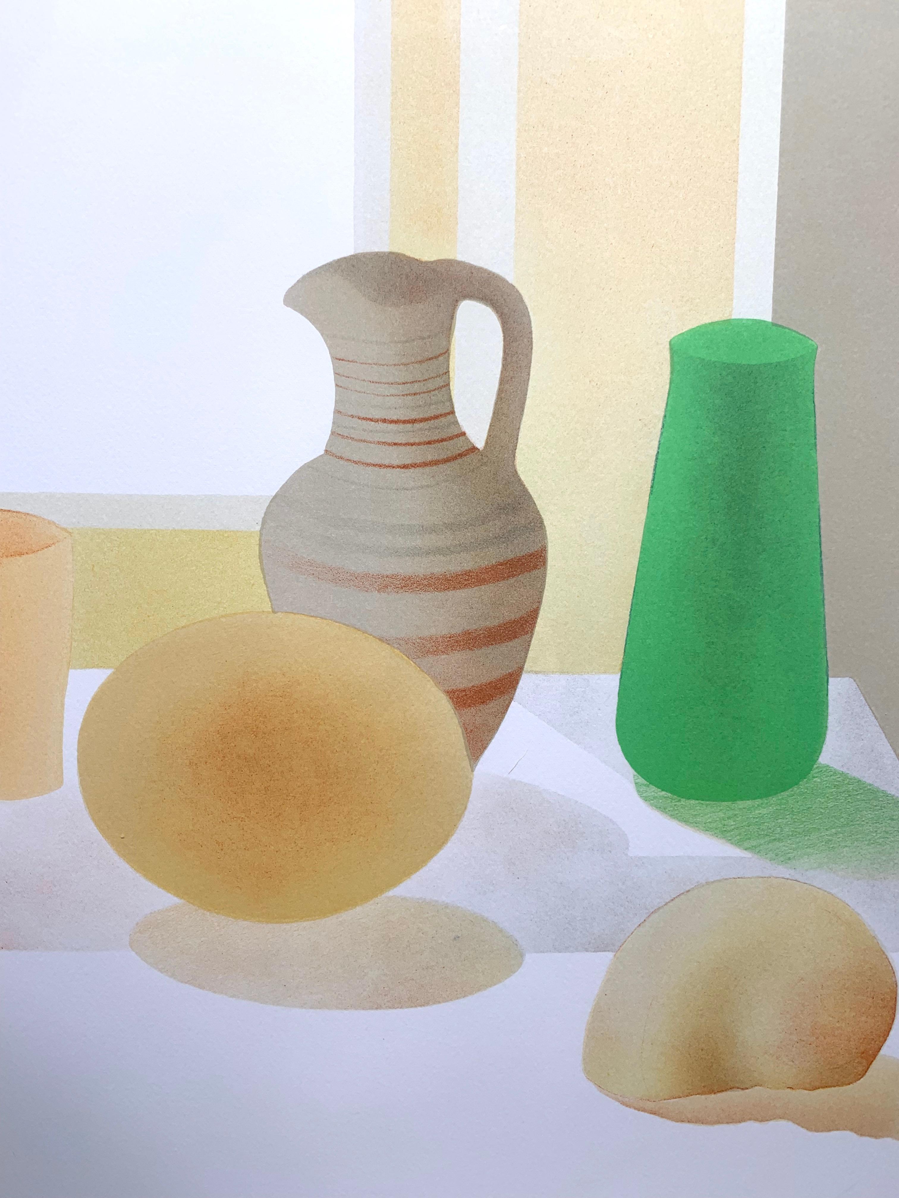 Still Life with Greek Vase - Print by Elizabeth Osborne