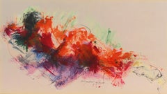 'Woman Reclining', Académie Julian, Paris, Scarab Club Prize, Detroit, PAFA, AIC