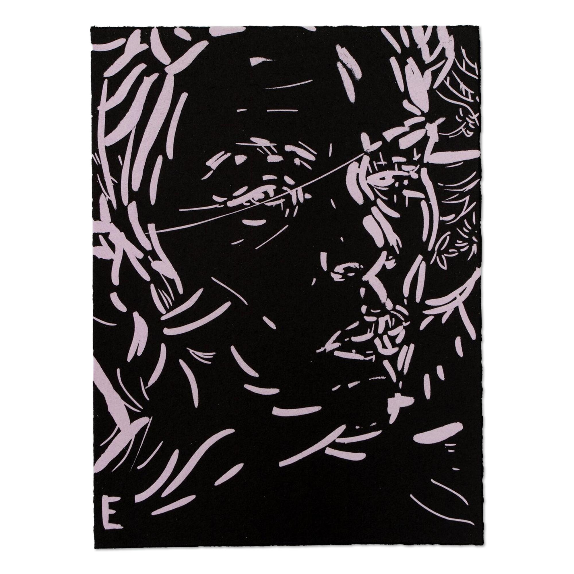 Elizabeth Peyton (American, b. 1965)
E (Self-Portrait), 2019
Medium: Linocut on colored paper
Dimensions: 30 x 22 cm
Edition of 30: Hand-signed and numbered
Condition: Excellent
